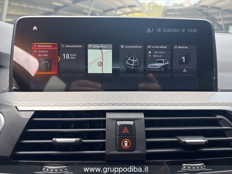 BMW X3 X3 xdrive20d Msport 190cv auto my19- Gruppo Diba